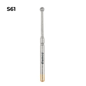 Set 5+1 Freze diamantate sferice aliaj rodium-platina - S61