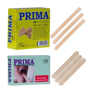 Spatule din lemn de unica folosinta PRIMA, diverse marimi, uz medical si cosmetic