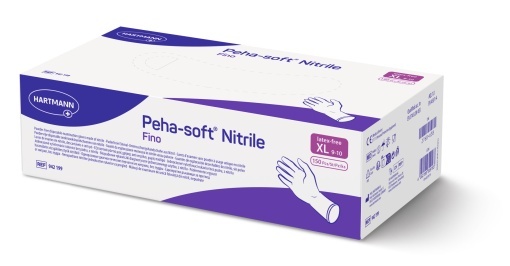Mănuşi de examinare nepudrate, nesterile Peha-Soft nitril Fino P10 marimea XL, 150 bucati