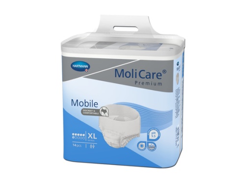 Chilot pentru incontinenţa severa Molicare Premium Mobile Xl, 6 Picaturi, 14 bucati