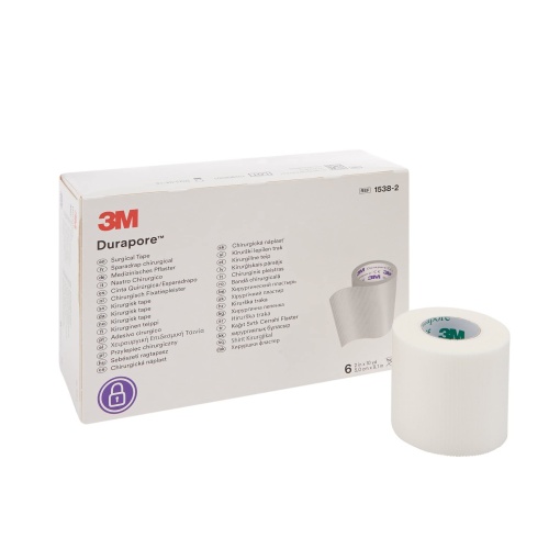 Leucoplast de mătase DURAPORE™ 3M, 5cm x 9.1 m
