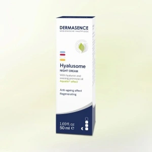 Dermasence Hyalusome Night Care 50 ml, tub și ambalaj