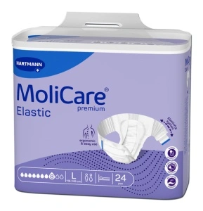 MoliCare Premium Elastic 8 pic. L - Scutece pentru incontinenţa severa (superabsorbante - pentru noapte) - 24 buc/cutie