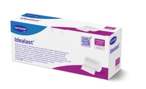 Idealast 6cm x 5m - Faşă elastică pentru compresie moderata, culoare albă - 1 buc/cutie