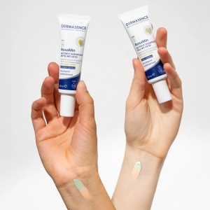 RosaMin - Cremă nuanțatoare de zi pentru ten reactiv cu SPF 50, Light, 30 ml, DERMASENCE - Img 4
