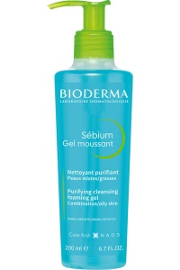 BIODERMA Sébium Gel Moussant 200 ml - Gel purifiant ten gras
