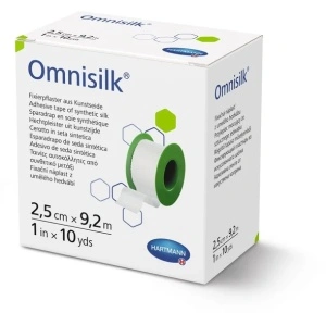 Omnisilk, plasturi pentru fixare pe suport de mătase, 1 buc/cutie, Hartmann