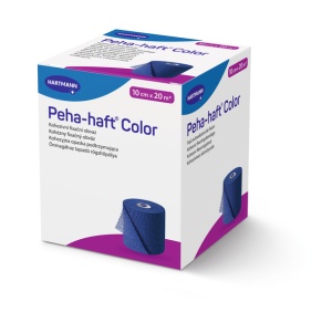 Peha-haft Color Blue 10cm x 20m - Bandaj elastic de fixare, autoadeziv, fara latex - 1 buc/cutie