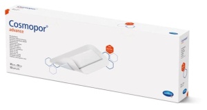 Cosmopor Advance 35 x 10cm - Plasture steril pentru fixare cu corp absorbant 30,5 x 5,5 cm - 10 buc/cutie