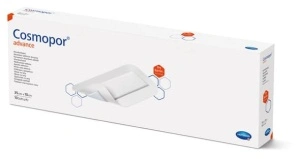 Cosmopor Advance 35 x 10cm - Plasture steril pentru fixare cu corp absorbant 30,5 x 5,5 cm - 10 buc/cutie
