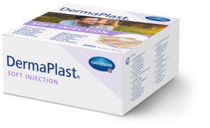 DermaPlast Soft Injection 16 x 40mm - Plasturi post injectie stripuri, 1,6x4 cm - 250 buc/cutie