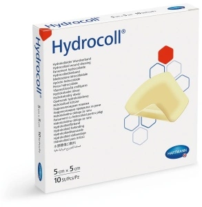 Hydrocoll - 5 x 5cm - Pansament cu hidrocoloid - 10 buc/cutie