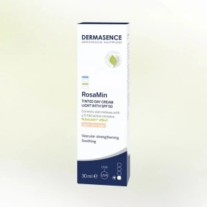RosaMin - Cremă de zi nuanțatoare Light cu SPF50, 30 ml, DERMASENCE - Img 2