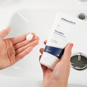 RosaMin - Emulsie de curățare pentru ten reactiv, cu rozacee, 150 ml, DERMASENCE - Img 3