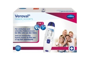 Veroval 2 in 1 - Termometru cu infrarosu pentru frunte si ureche - 1 buc/cutie