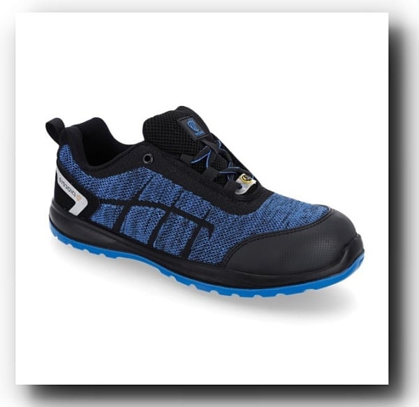 Pantofi de lucru cu protectie S1P ESD contrast, tip adidasi
