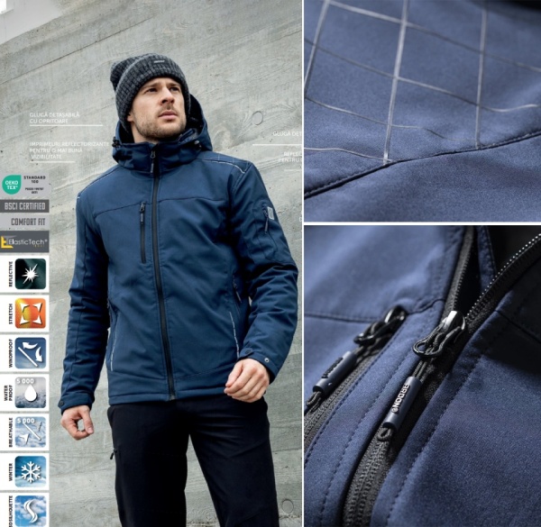 Jacheta de lucru softshell de iarnă barbati material impermeabil si respirabil Ardon