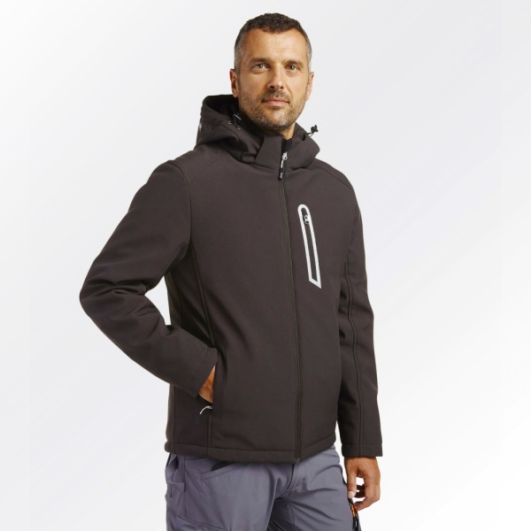 Jachetă Softshell de Iarnă | Rezistentă la Apă și Vânt Diadora gri inchis