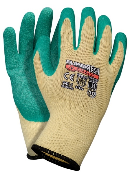 Manusi protectie latex verde rezistent la abraziune