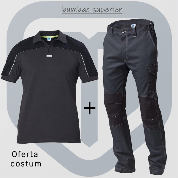 Pachet de lucru vara: Pantaloni si tricou de lucru casual Siggi