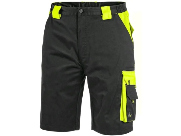 Pantaloni scurti de lucru barbati CXS SIRIUS, Negru/HV Galben