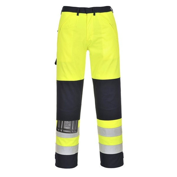 Pantaloni talie de lucru Multi Norm galben fluorescent