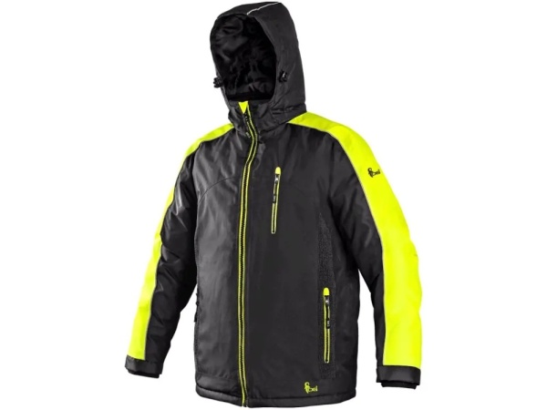 Geaca de lucru iarna barbati CXS SIRIUS, negru-HV Galben