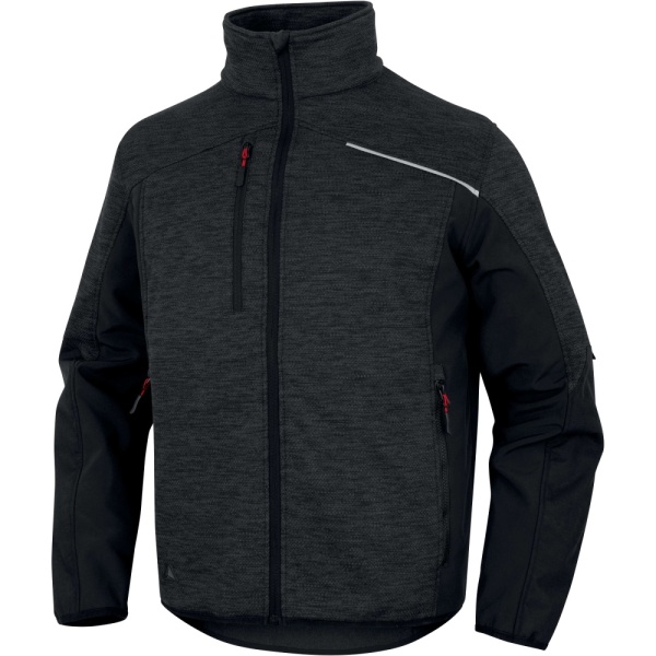 Jacheta polar si softshell rezistenta Delta Plus | Gri-Negru