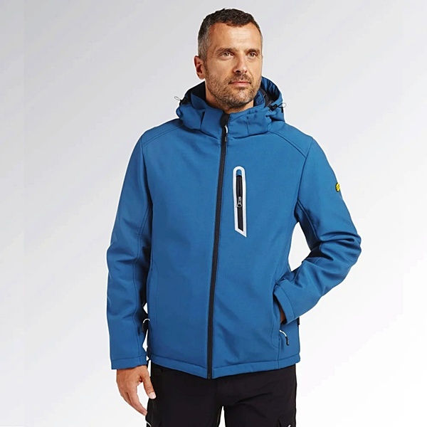 Jachetă Softshell de Iarnă | Rezistentă la Apă și Vânt Diadora albastru
