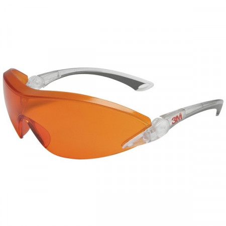 Ochelari de protectie 3M ,lentila portocalie,filtrare UV si lumina albastra