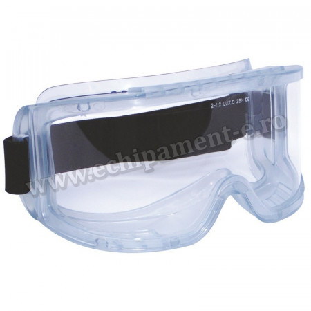 Ochelari de protectie rezistent la substante chimice, filtrare UV , incolor,