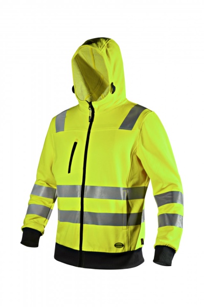 Hanorac de inalta vizibilitate Hoodie galben fluorescent 