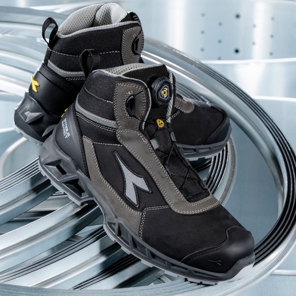 Bocanci Diadora comozi din piele SHARK QUICK S3S FO SR SC ESD | cu inchidere rapida