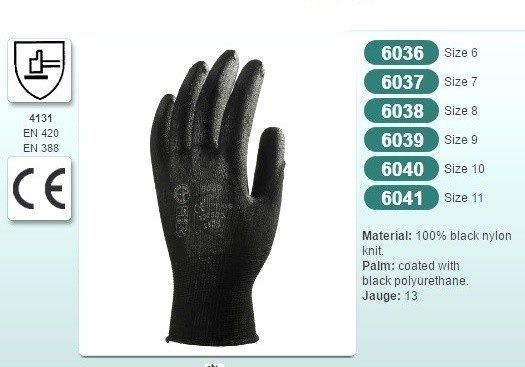 Manusi protectie de uz general cu poliuretan
