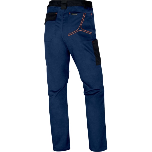 Pantaloni de lucru elastici si rezistenti | Delta Plus | Bleumarin-Portocaliu