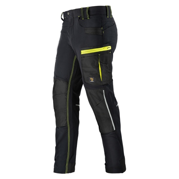 Pantaloni de lucru super elastici gri-negru