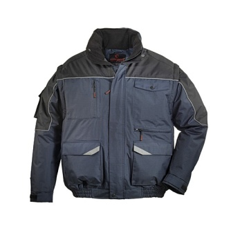 Geaca de iarna model pilot Navy/negru iarna Ripstop - Img 2