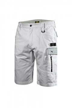 Lichidare: Ultima bucata - Pantaloni scurti albi Easywork light rezistent la abraziune