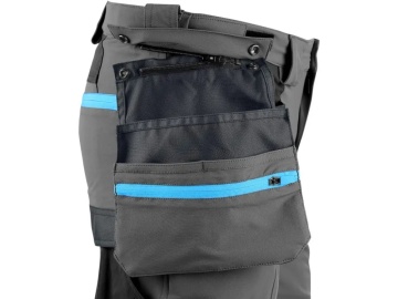 Pantaloni de lucru barbati elastici cu cordura, gri-negru | CXS NAOS - Img 6