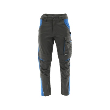 Pantaloni salopeta barbati Sara | Functionali si rezistenti | gri-albastri - Img 3
