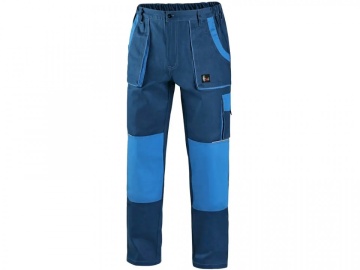 Pantaloni salopeta bumbac bleumarin contrast