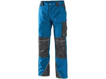 Pantaloni salopete de lucru CXS SIRIUS, barbati, albastru-gri - Img 1