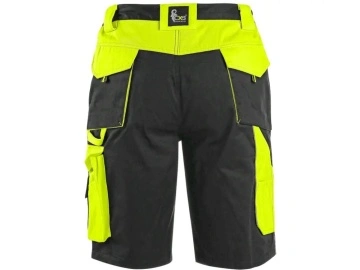 Pantaloni scurti de lucru barbati CXS SIRIUS, Negru/HV Galben - Img 3
