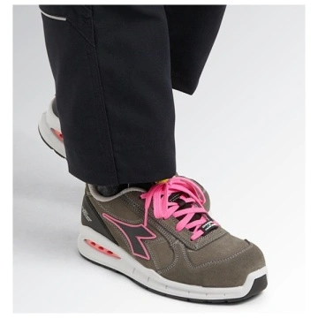 Pantofi de protectie Diadora Run Net Airbox S3 SRC dame gri/roz
