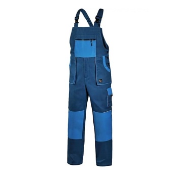 Salopeta de lucru bumbac practica albastra