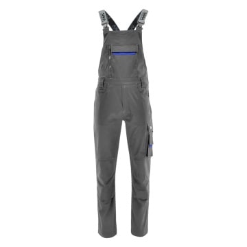 Salopeta de lucru mecanic | Flexibila si confortabila | gri-albastra - Img 1