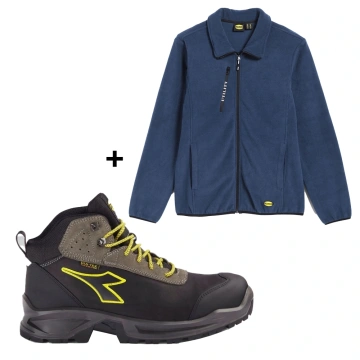 Set de lucru toamna-iarna Diadora: Jacheta Fleece + Bocanci S3