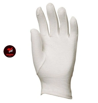 10x Manusi bumbac 100% alb 23cm pentru ospatari