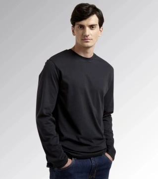 Bluza cu maneca lunga din bumbac organic Mono Diadora Utility