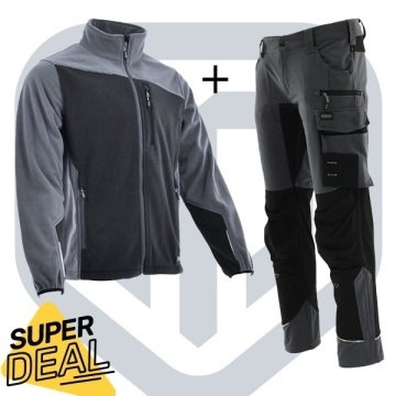 Costum de lucru Sara: Polar gros si Pantaloni elastici | confort si flexibilitate